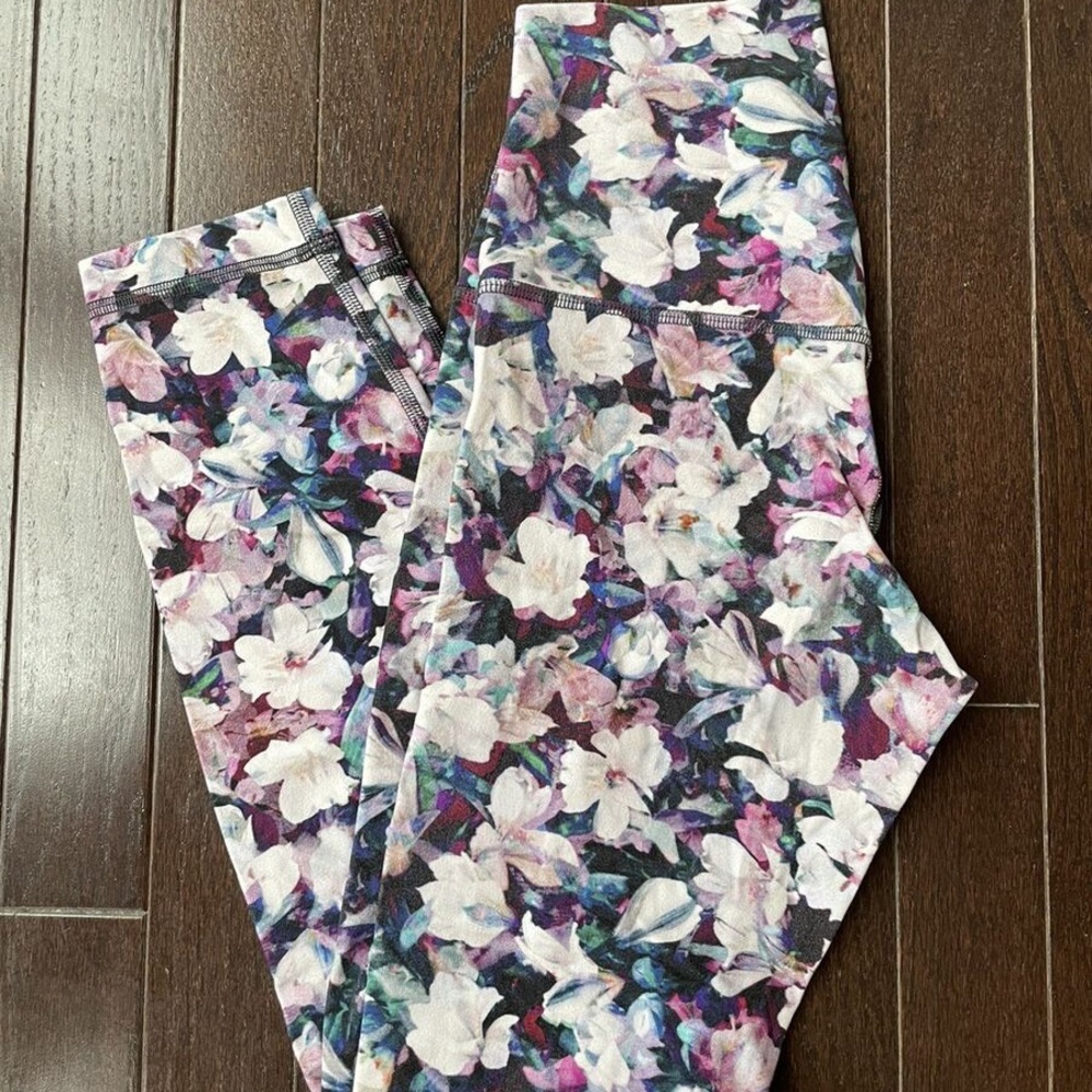 Lululemon Align Pant Utopia Multi Floral Leggings High Rise Skinny Crop